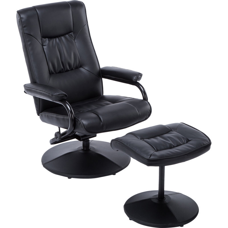 Home & Haus Memphis Manual Swivel Recliner with Footstool & Reviews